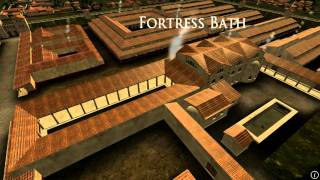 Animation of ancient Roman Fort in Caerleon Wales [upl. by Oilisab]