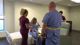 Physical Therapy Transfer Training  How To Transfer From Wheelchair To Bed [upl. by Malloy532]