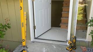 Jeld Wen Front Door Installation  Really crappy products and craftsmanship PART 1 [upl. by Assir]