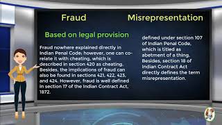 What is Difference Between Fraud amp Misrepresentation [upl. by Mihe]