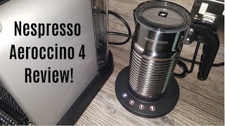 Nespresso Aeroccino 4 Milk Frother Review  Worth upgrading from the Aeroccino 3 [upl. by Noswad]