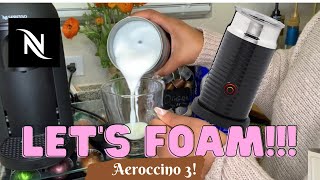 How To Foam Milk With Aeroccino 3 Make Coffee With Foam Tips amp Tricks  Easy Foamed Latte Recipe [upl. by Lihkin438]