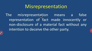 Misrepresentation [upl. by Jolynn]